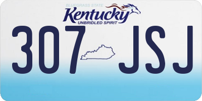 KY license plate 307JSJ