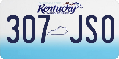 KY license plate 307JSO