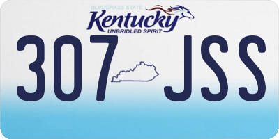 KY license plate 307JSS