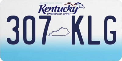 KY license plate 307KLG