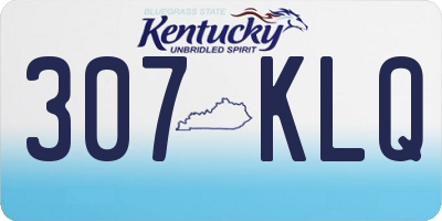 KY license plate 307KLQ