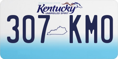 KY license plate 307KMO