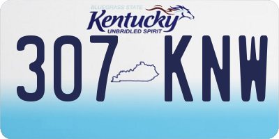 KY license plate 307KNW
