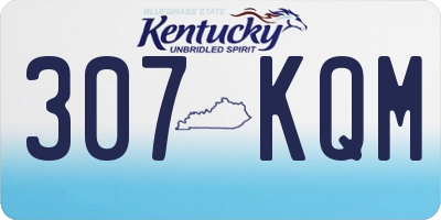 KY license plate 307KQM
