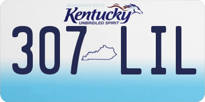 KY license plate 307LIL