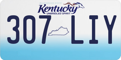 KY license plate 307LIY