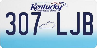 KY license plate 307LJB