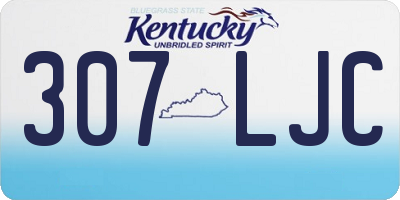 KY license plate 307LJC