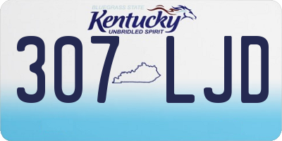 KY license plate 307LJD