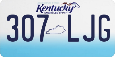 KY license plate 307LJG