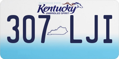 KY license plate 307LJI