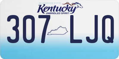 KY license plate 307LJQ