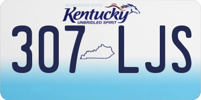 KY license plate 307LJS