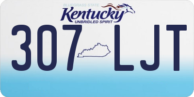 KY license plate 307LJT