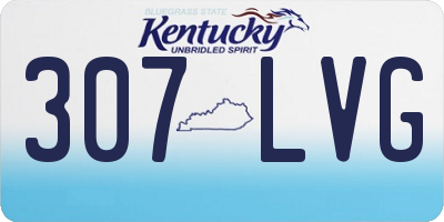KY license plate 307LVG