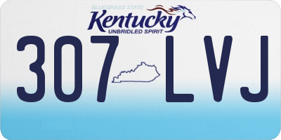 KY license plate 307LVJ