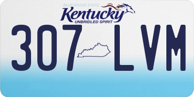 KY license plate 307LVM