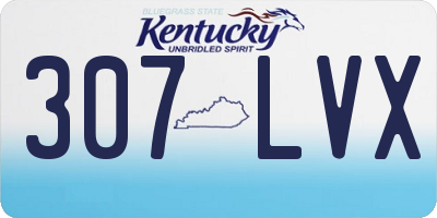 KY license plate 307LVX