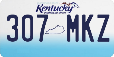 KY license plate 307MKZ