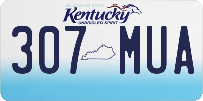 KY license plate 307MUA