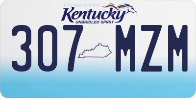 KY license plate 307MZM
