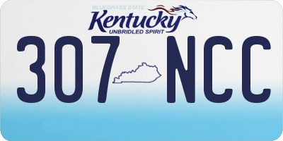 KY license plate 307NCC