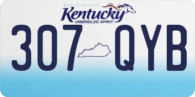 KY license plate 307QYB