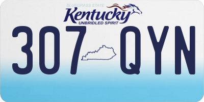 KY license plate 307QYN