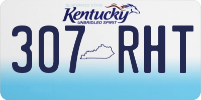 KY license plate 307RHT