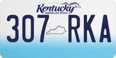 KY license plate 307RKA