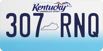 KY license plate 307RNQ