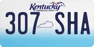 KY license plate 307SHA