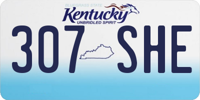 KY license plate 307SHE