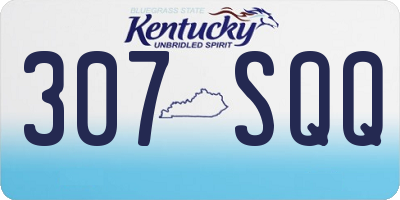 KY license plate 307SQQ