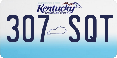 KY license plate 307SQT