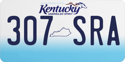 KY license plate 307SRA