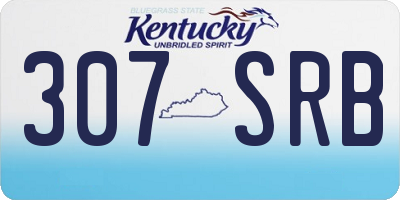 KY license plate 307SRB