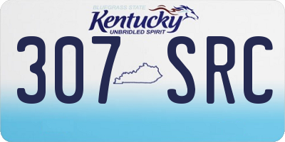 KY license plate 307SRC