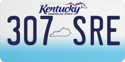 KY license plate 307SRE