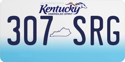 KY license plate 307SRG