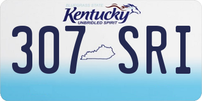 KY license plate 307SRI