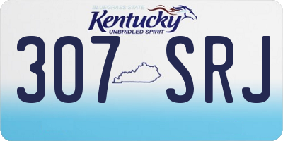 KY license plate 307SRJ