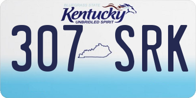 KY license plate 307SRK