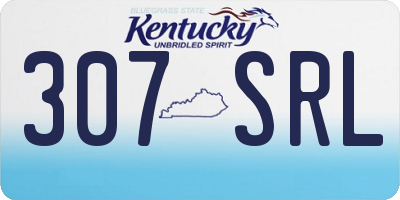 KY license plate 307SRL