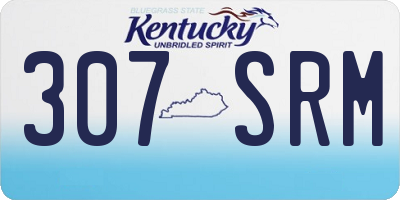 KY license plate 307SRM