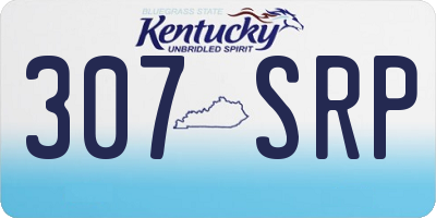 KY license plate 307SRP