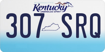 KY license plate 307SRQ