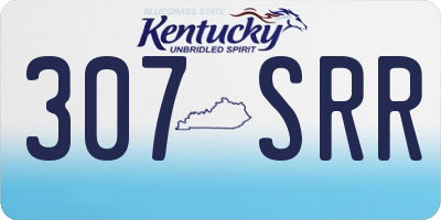 KY license plate 307SRR