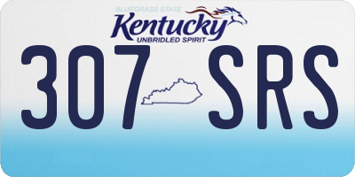 KY license plate 307SRS