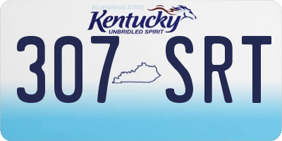 KY license plate 307SRT